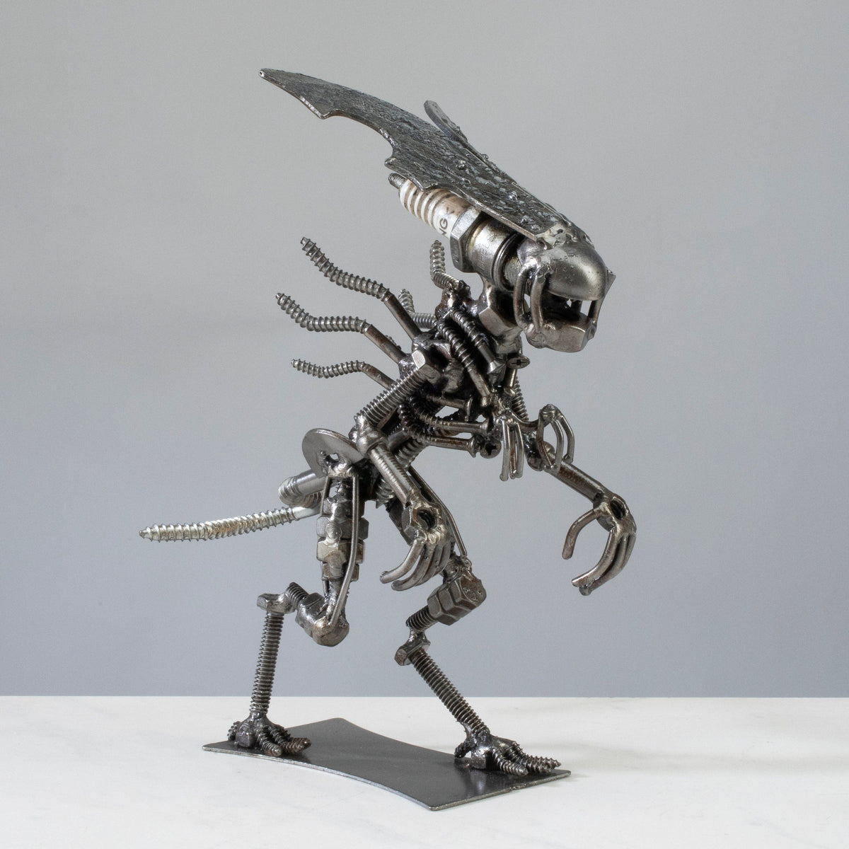 Queen Alien Inspired Recycled Metal Sculpture — Vault 88 recycled metal art