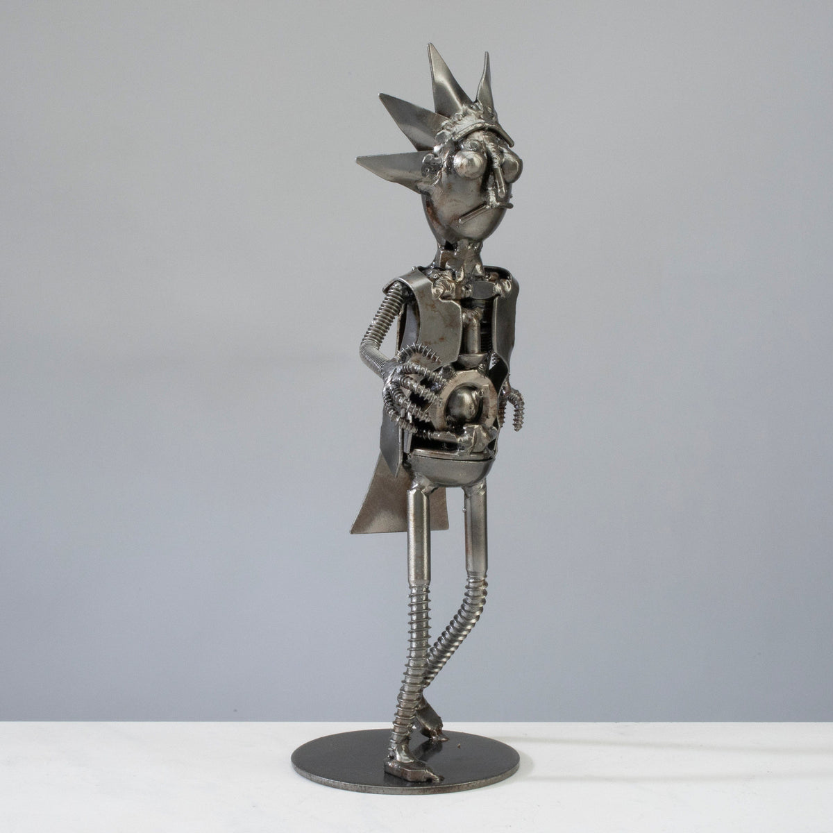 Rick & Morty Inspired Recycled Metal Sculpture — Vault 88 recycled metal art