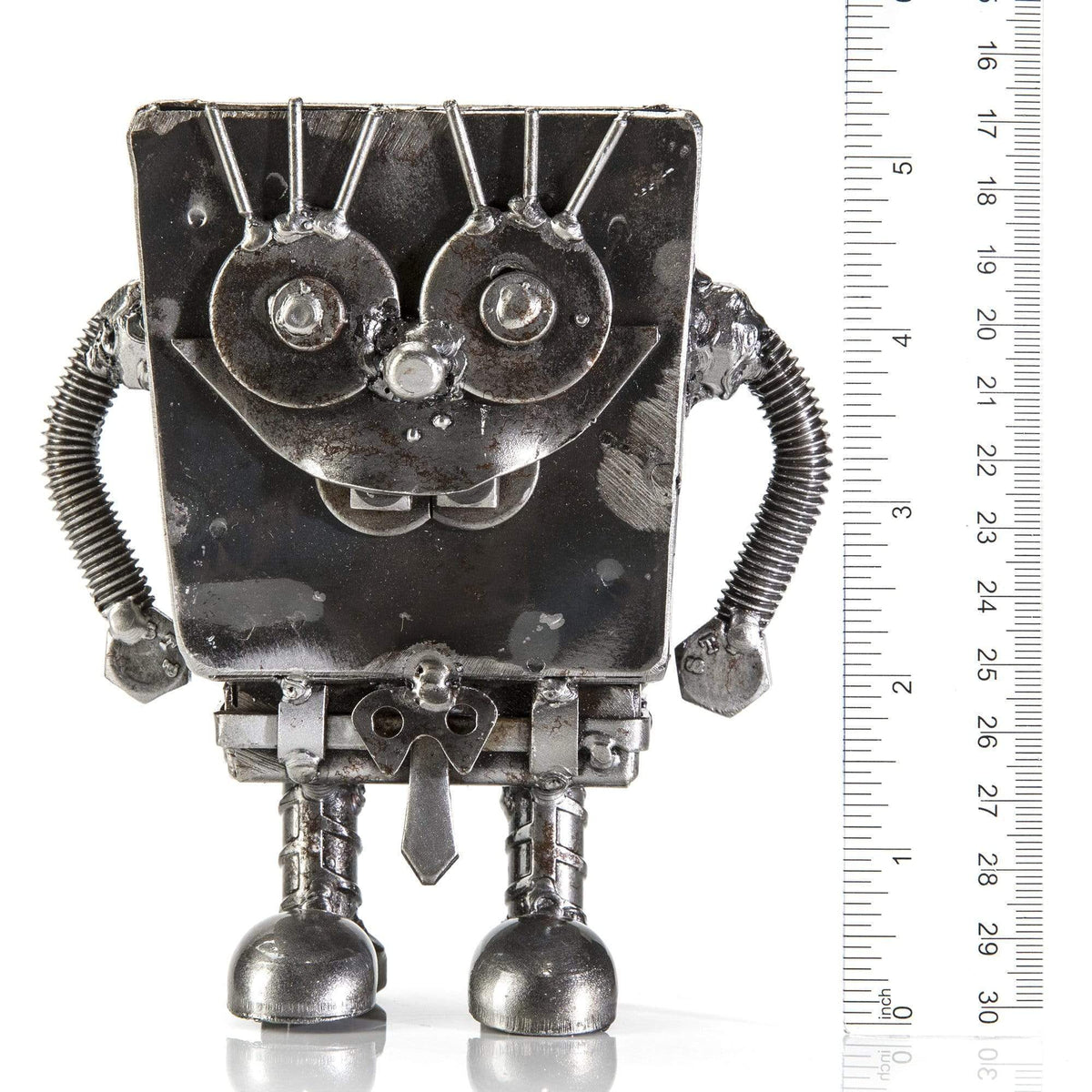SpongeBob Inspired Recycled Metal Sculpture — Vault 88 recycled metal art