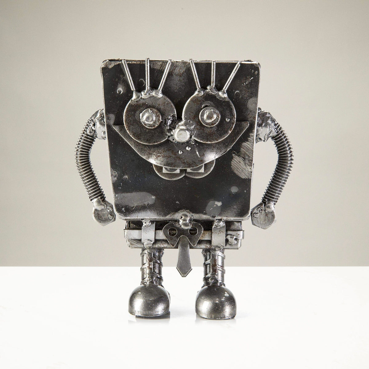 SpongeBob Inspired Recycled Metal Sculpture — Vault 88 recycled metal art