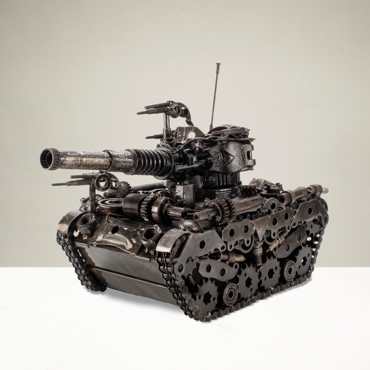 Tank Recycled Metal Art Sculpture — Vault 88 recycled metal art