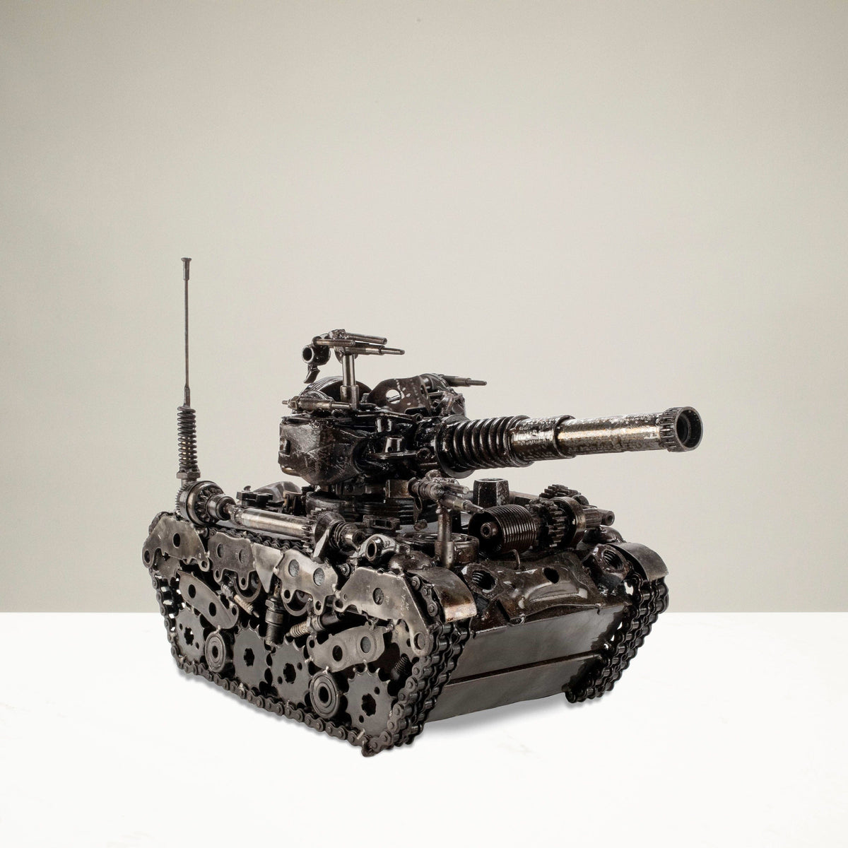 Tank Recycled Metal Art Sculpture — Vault 88 recycled metal art