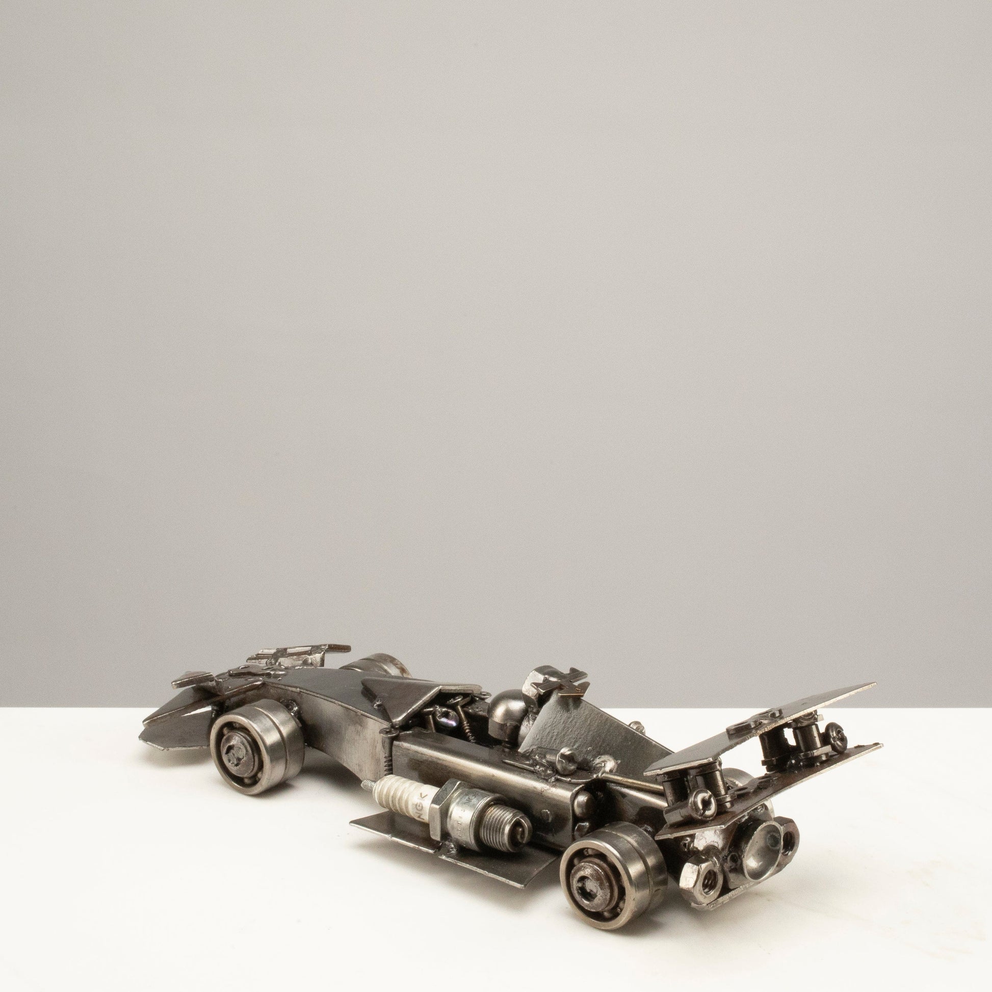 F1 metal car angle view