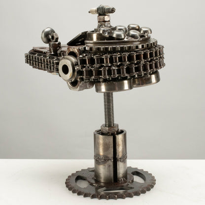 Millennium Falcon metal sculpture detail