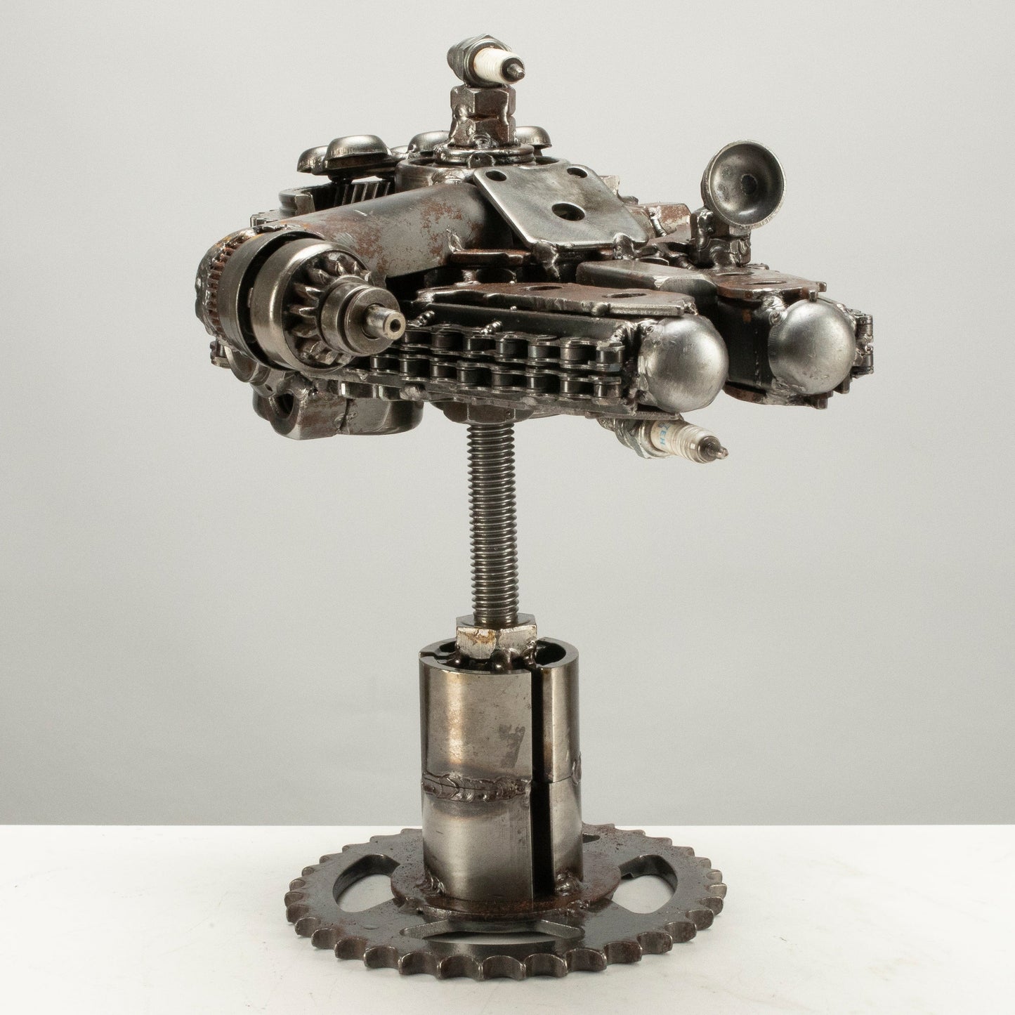 10 inch Millennium Falcon inspired recycled metal sculpture — Vault 88