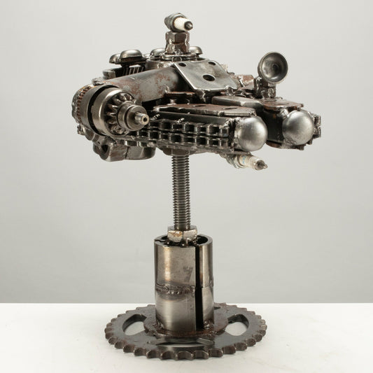 10 inch Millennium Falcon inspired recycled metal sculpture — Vault 88