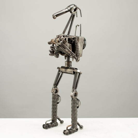 14 inch battle droid recycled metal sculpture — Vault 88
