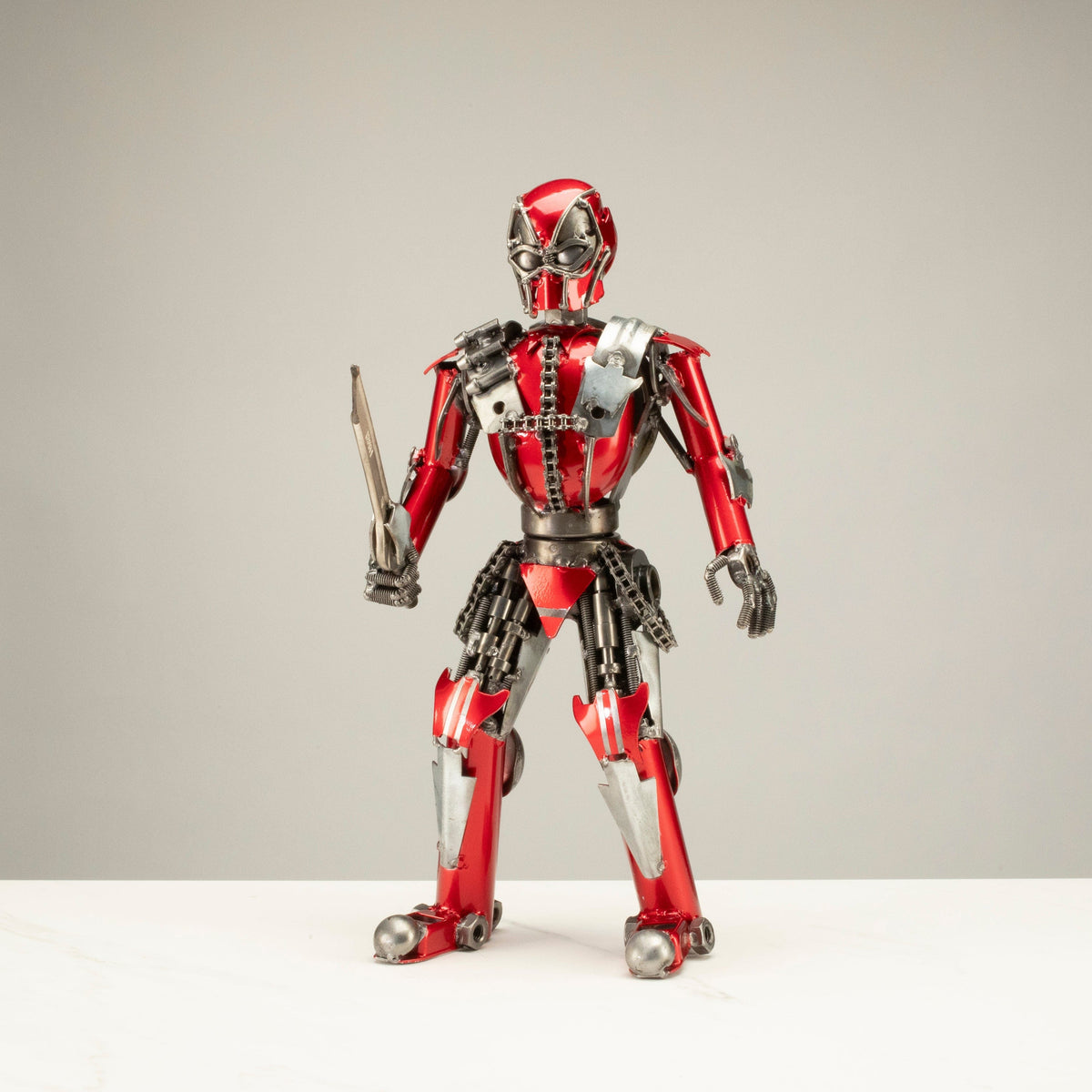 16" Deadpool Inspired Recycled Metal Sculpture — Vault 88