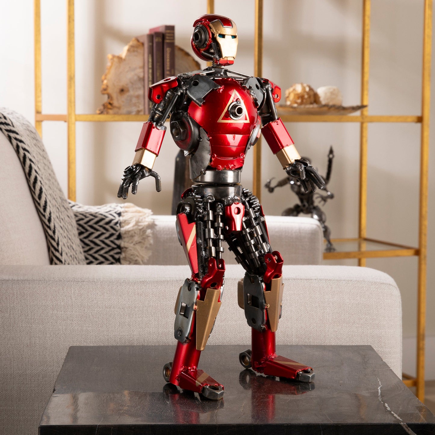 16 inch Iron Man sculpture front view
