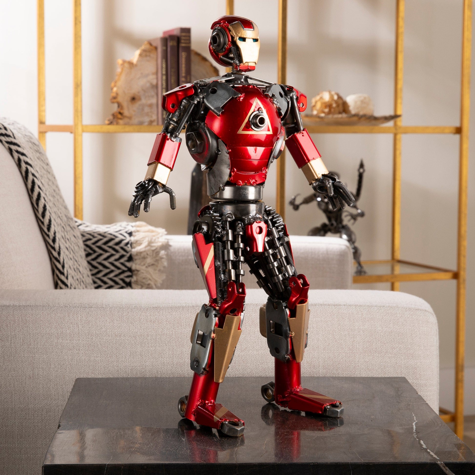 16 inch Iron Man sculpture front view