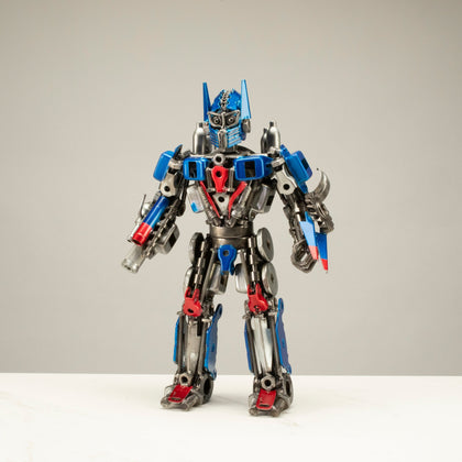 16" Optimus Prime Inspired Recycled Metal Art Sculpture