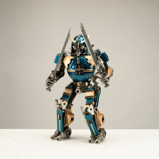 16 inch samurai recycled metal sculpture — Vault 88