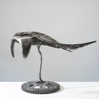 25" Manta Ray / Stingray Recycled Metal Art Sculpture