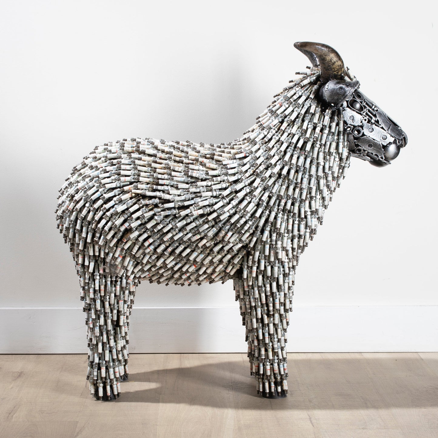 Large spark plug sheep detail