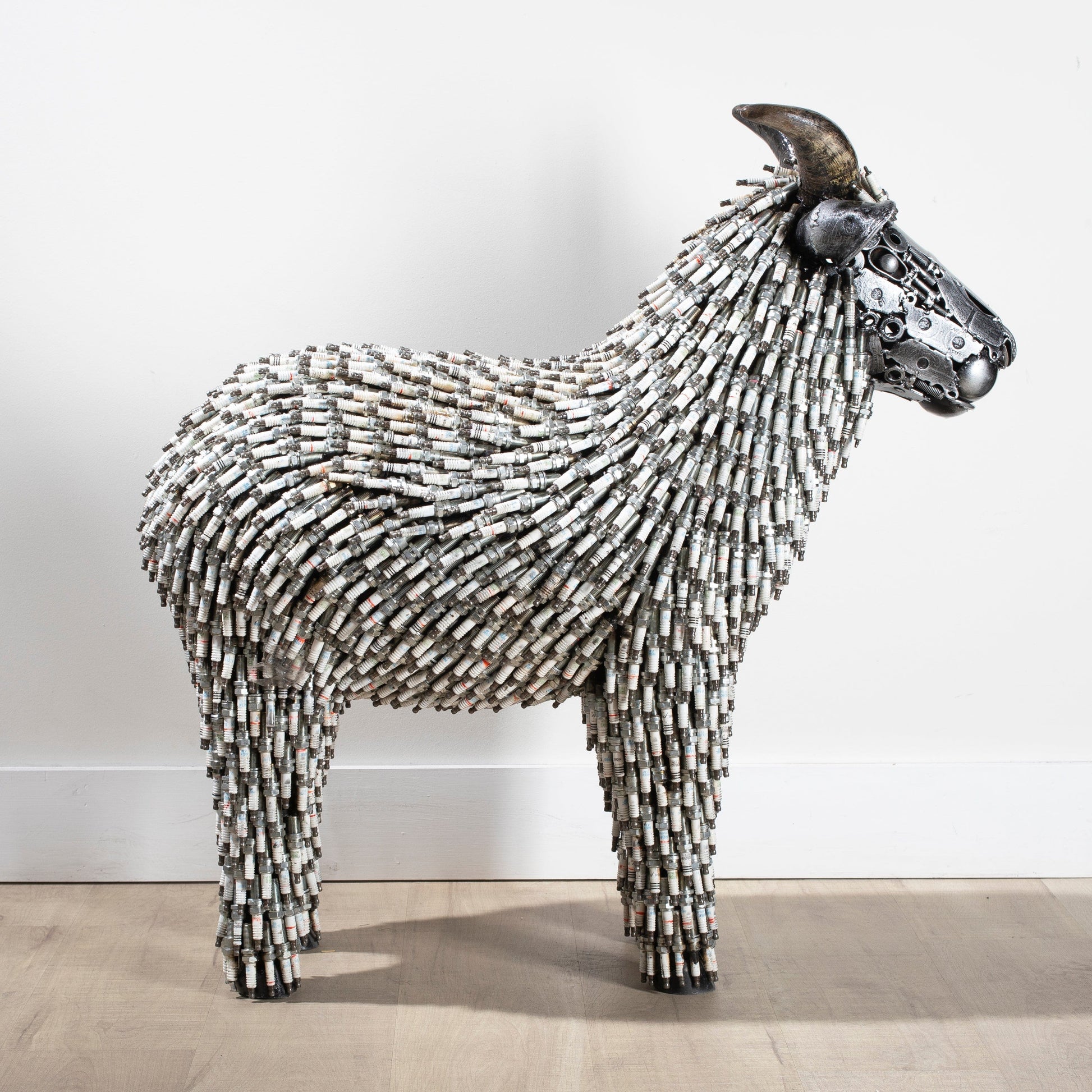 Large spark plug sheep detail