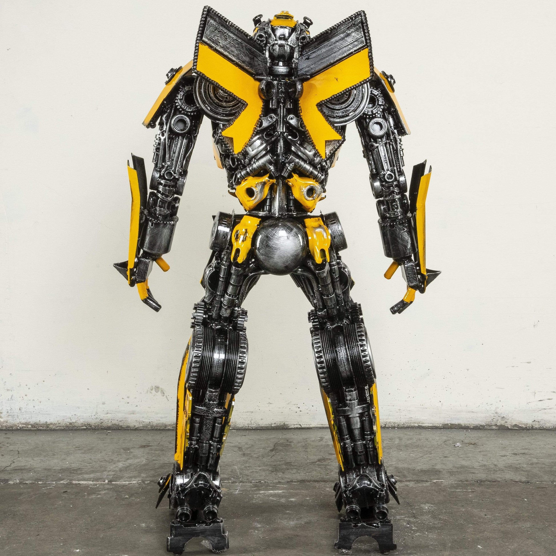 44 inch Bumblebee sculpture angle view