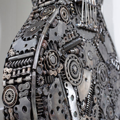 Guitar metal sculpture display view