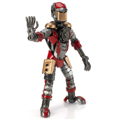 7 inch Iron Man sculpture angle view