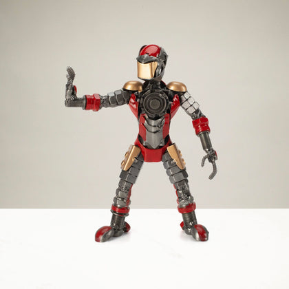 7" Iron Man Inspired Recycled Metal Sculpture