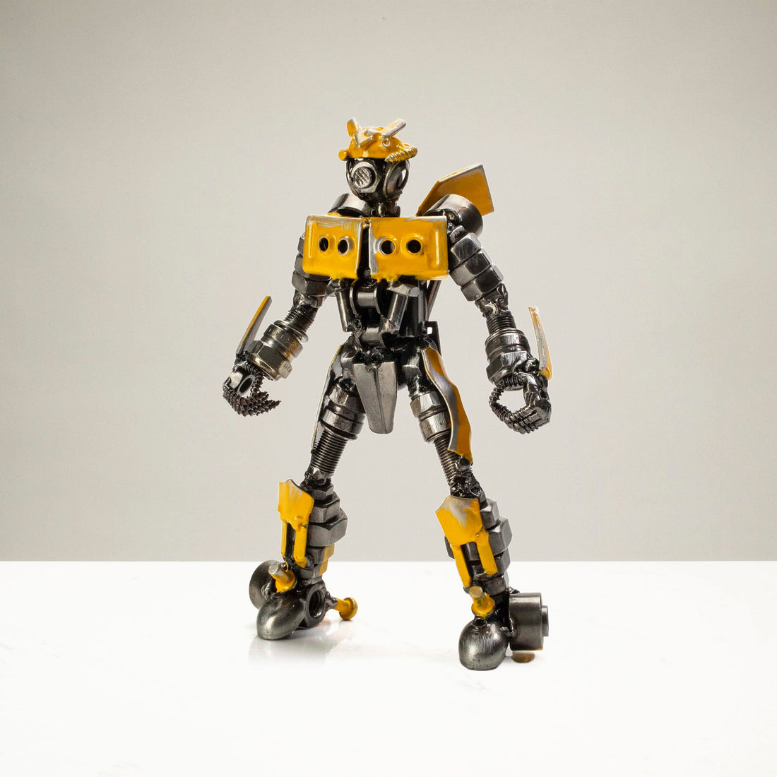 7 inch Bumblebee inspired recycled metal sculpture — Vault 88