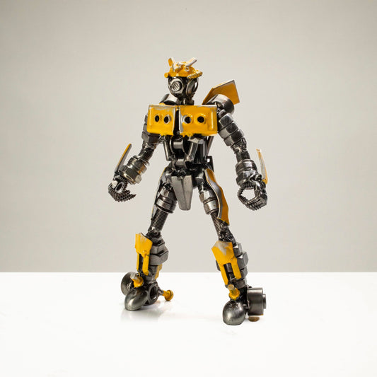 7 inch Bumblebee inspired recycled metal sculpture — Vault 88