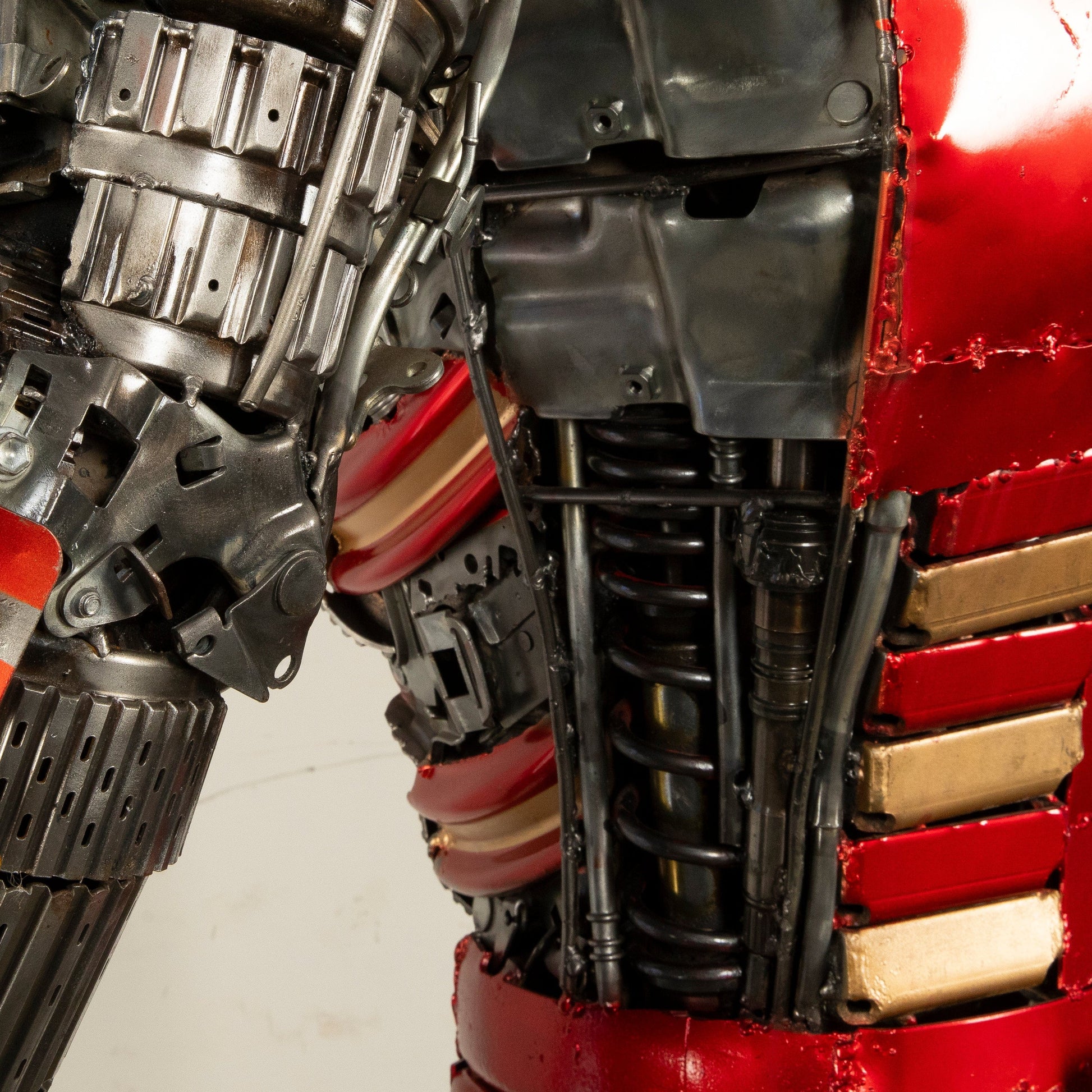 Iron Man sculpture parts detail