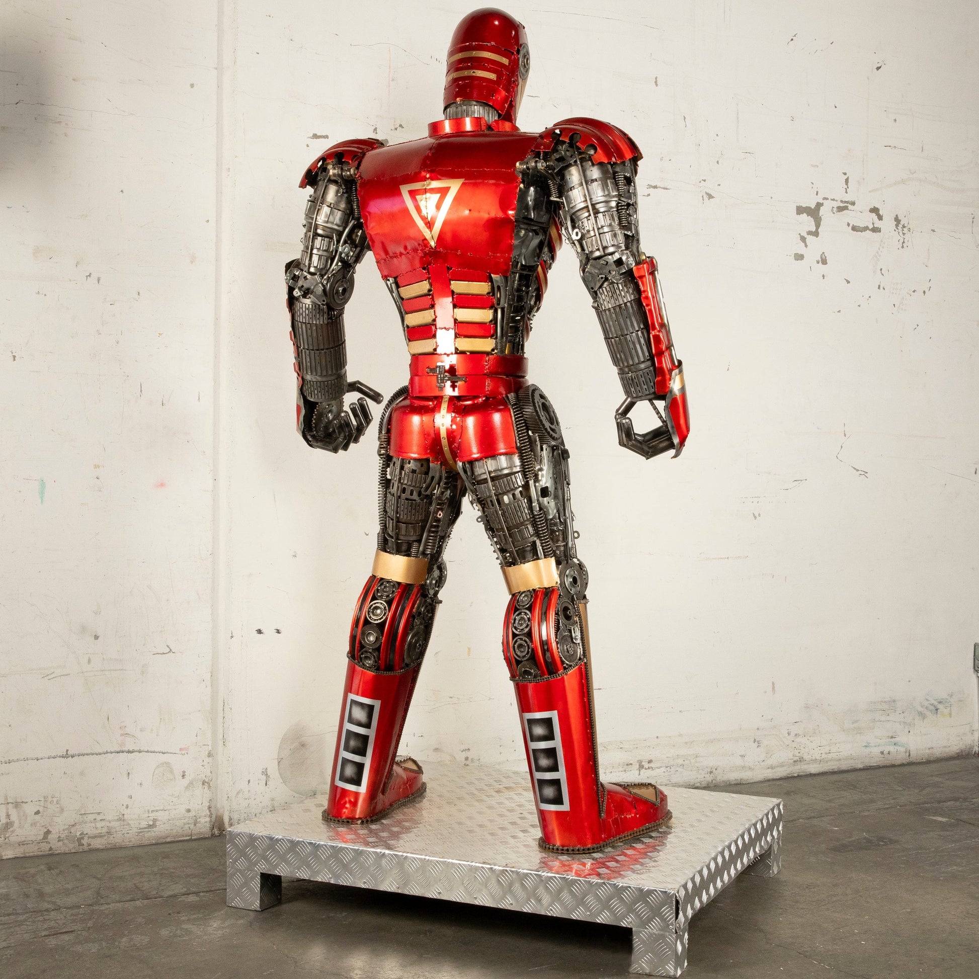 Iron Man sculpture side view