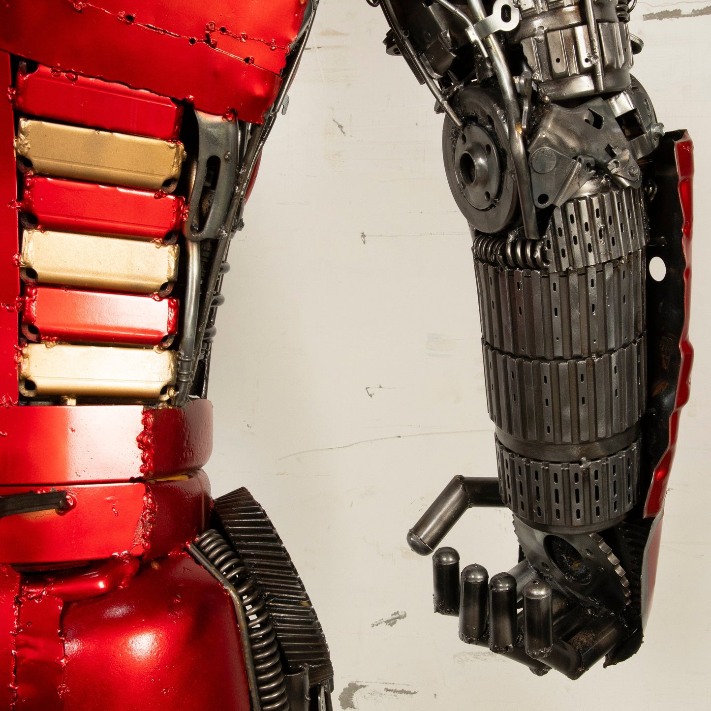 Iron Man sculpture display view
