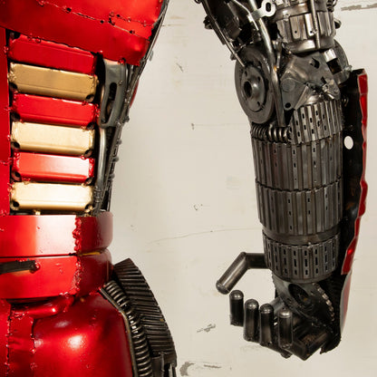 Iron Man sculpture display view