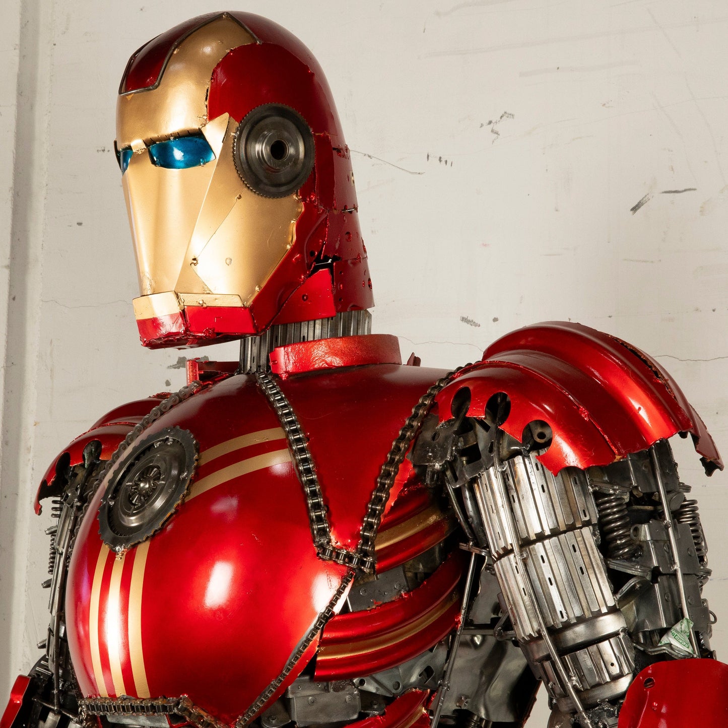 Iron Man sculpture back view