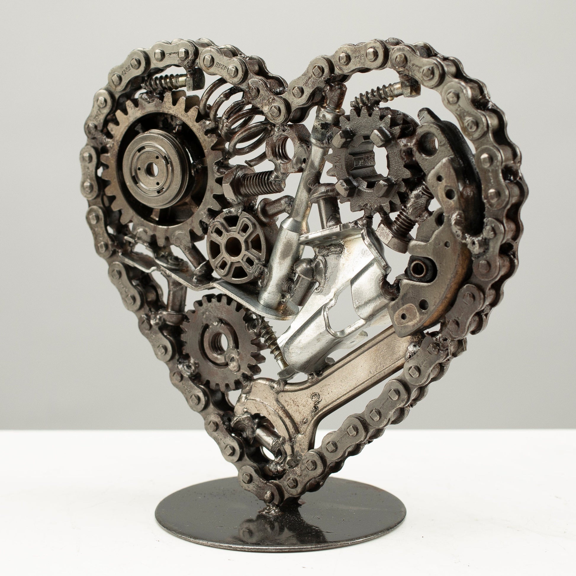 Heart metal art detail