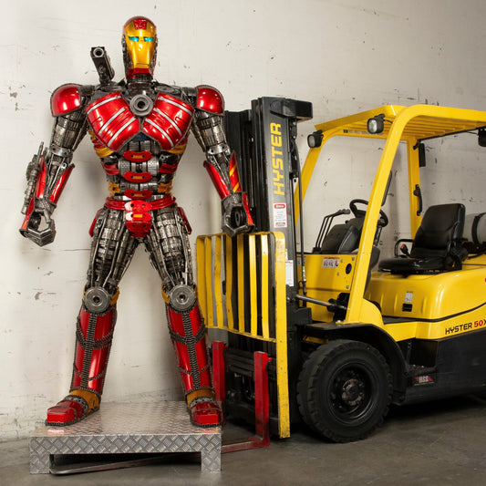 91 inch Iron Man inspired recycled metal sculpture edition S13 — Vault 88