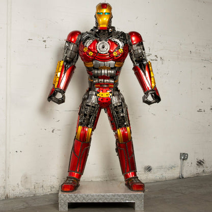 91 inch Iron Man inspired recycled metal sculpture edition S14 — Vault 88