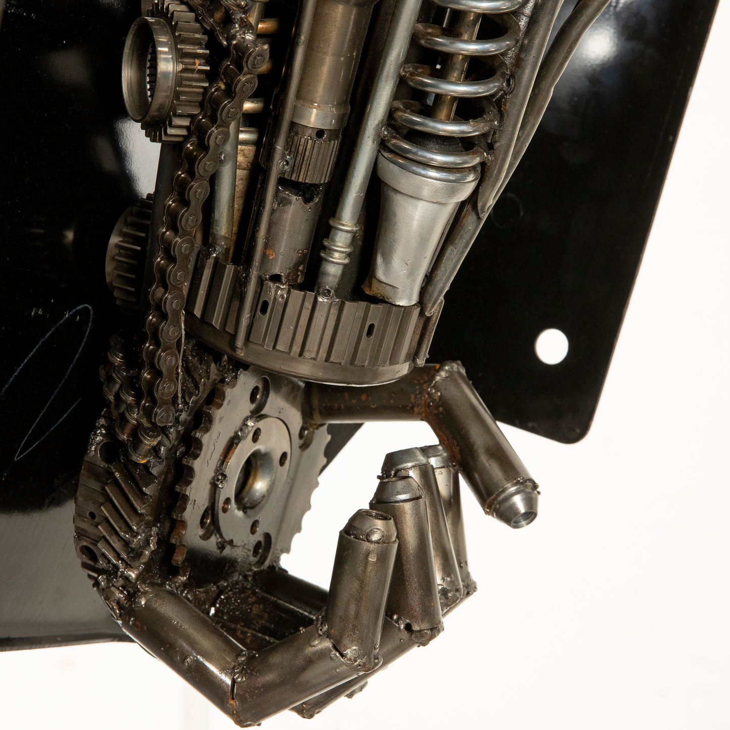 Spartan sculpture weld detail