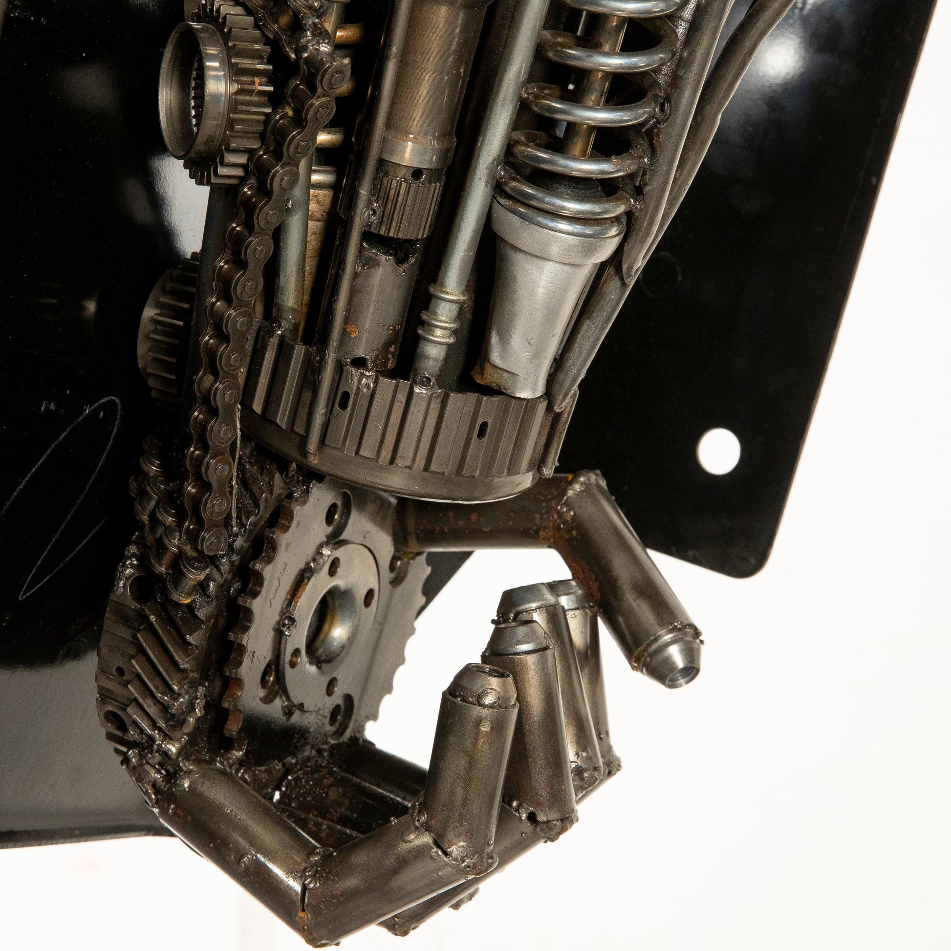 Spartan sculpture weld detail