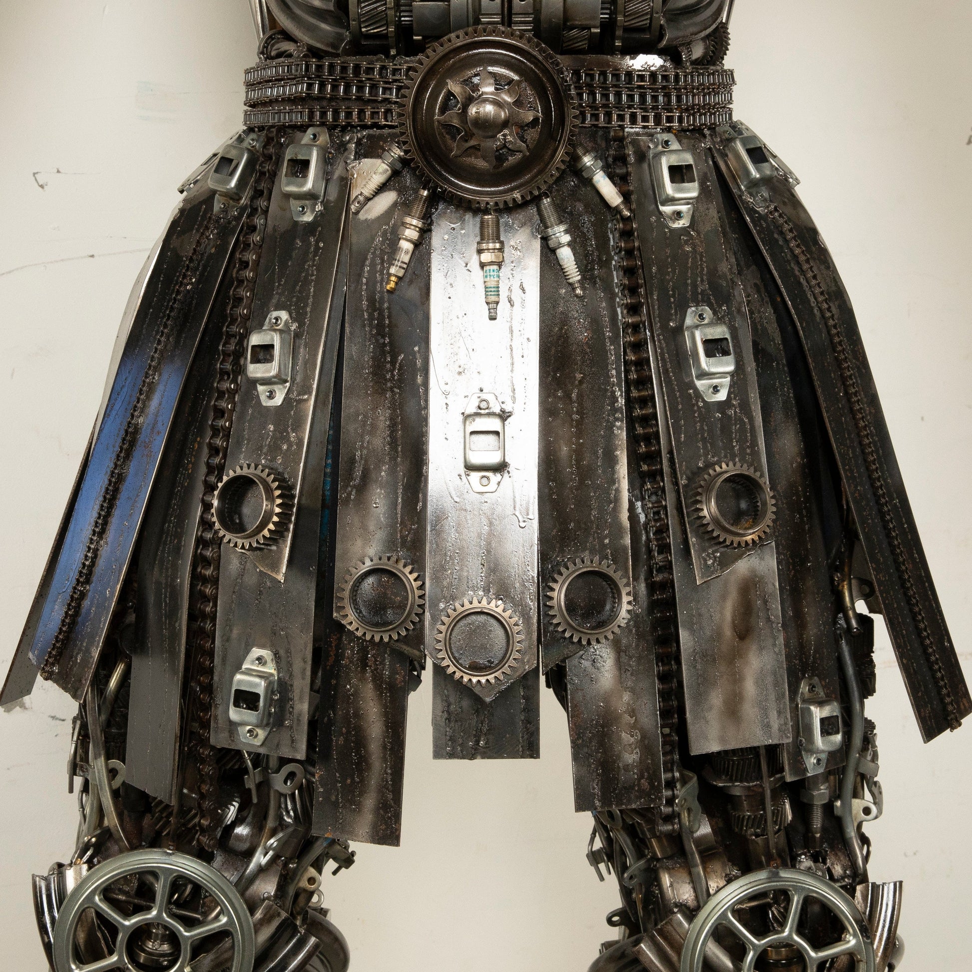 Spartan sculpture angle view