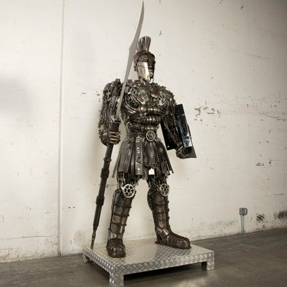 Spartan sculpture armor detail