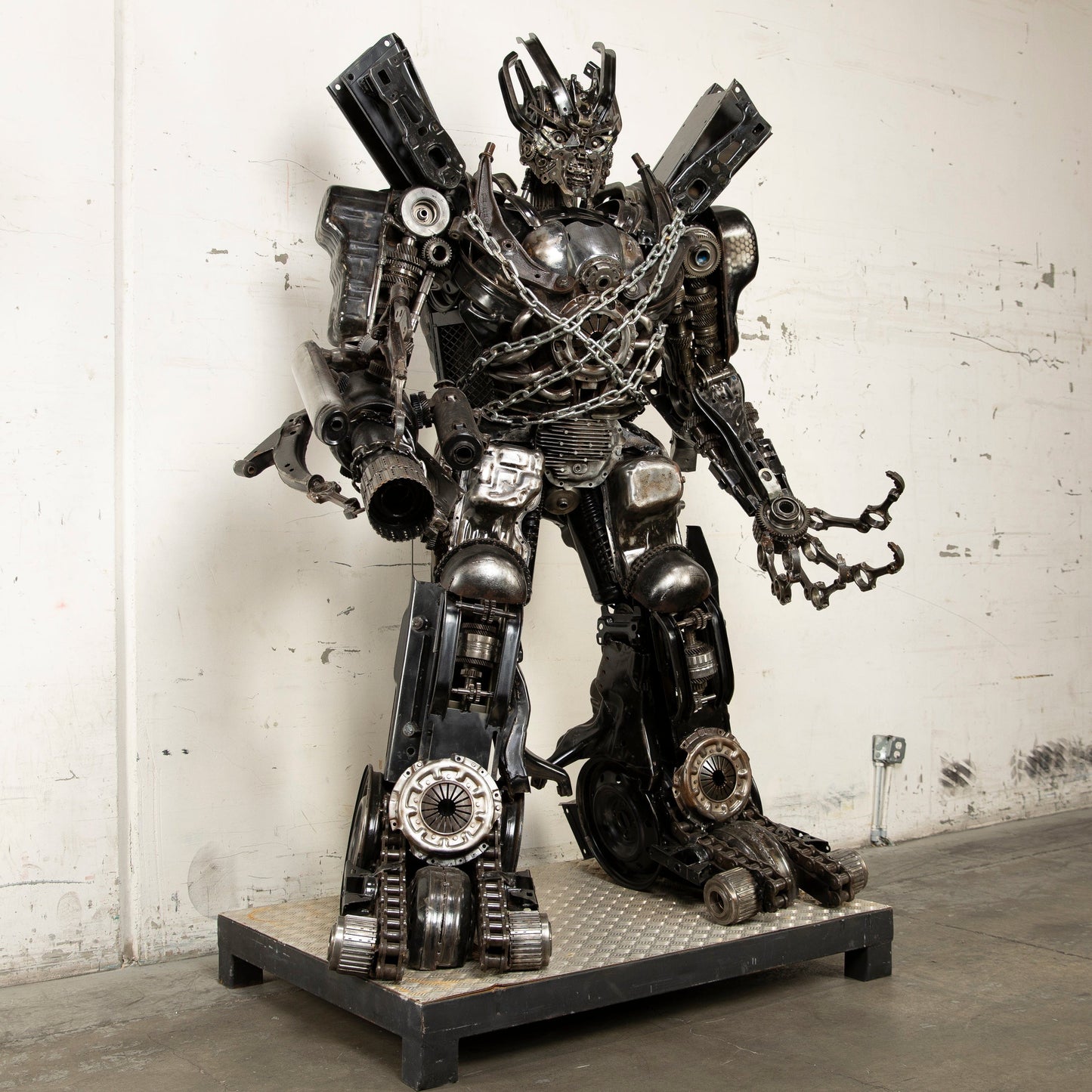 Megatron sculpture side view