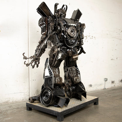 Megatron sculpture head detail