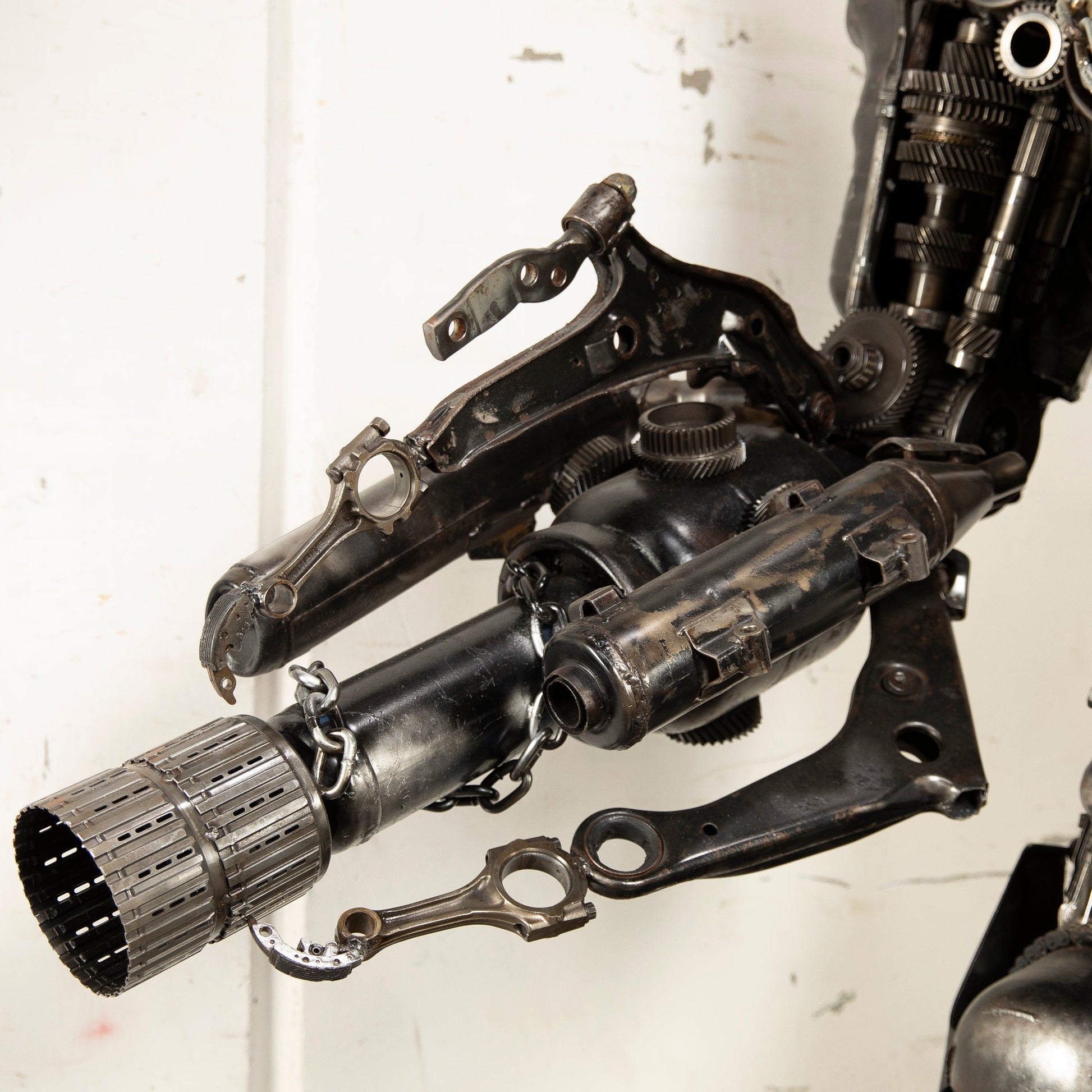 Megatron sculpture detail view