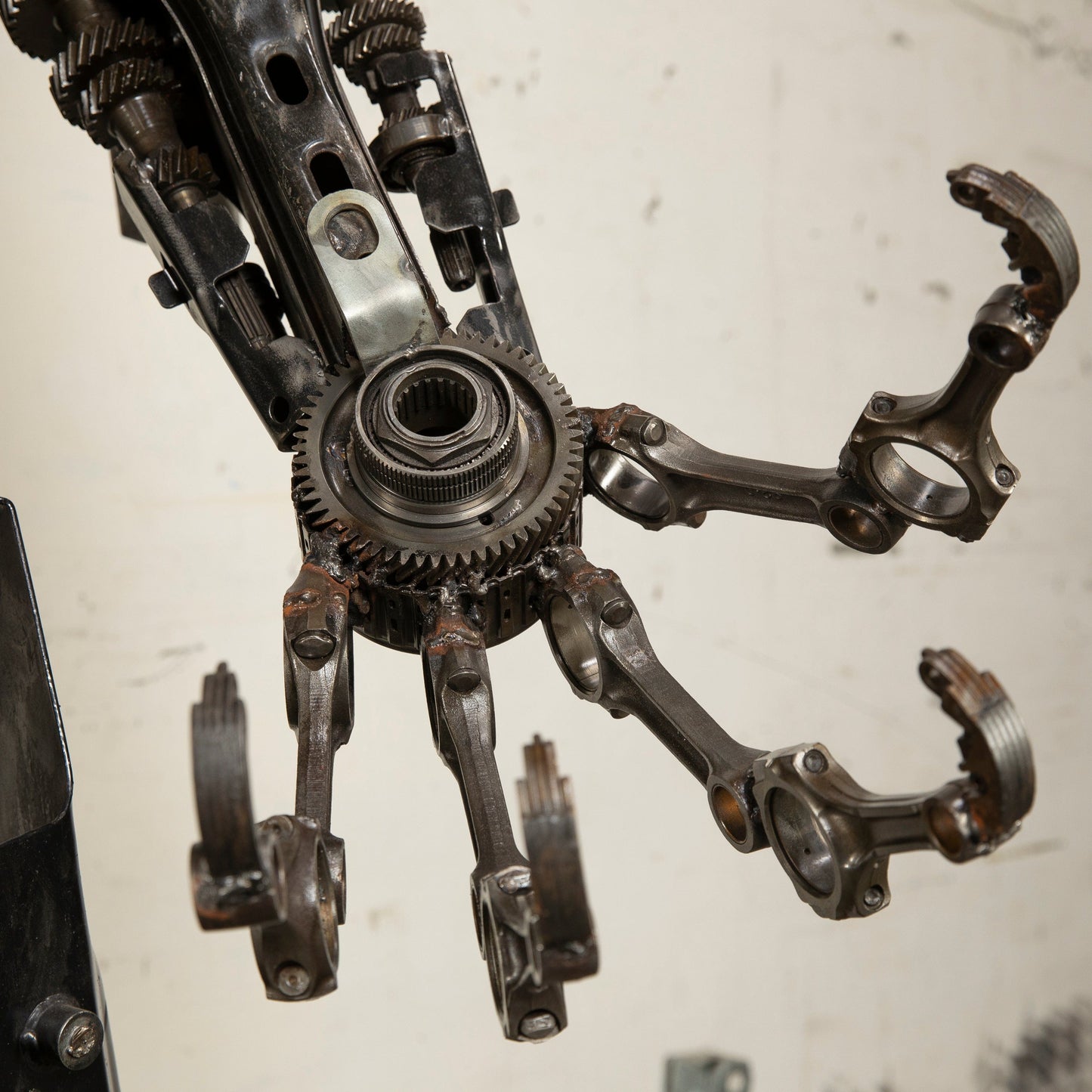 Megatron sculpture legs detail