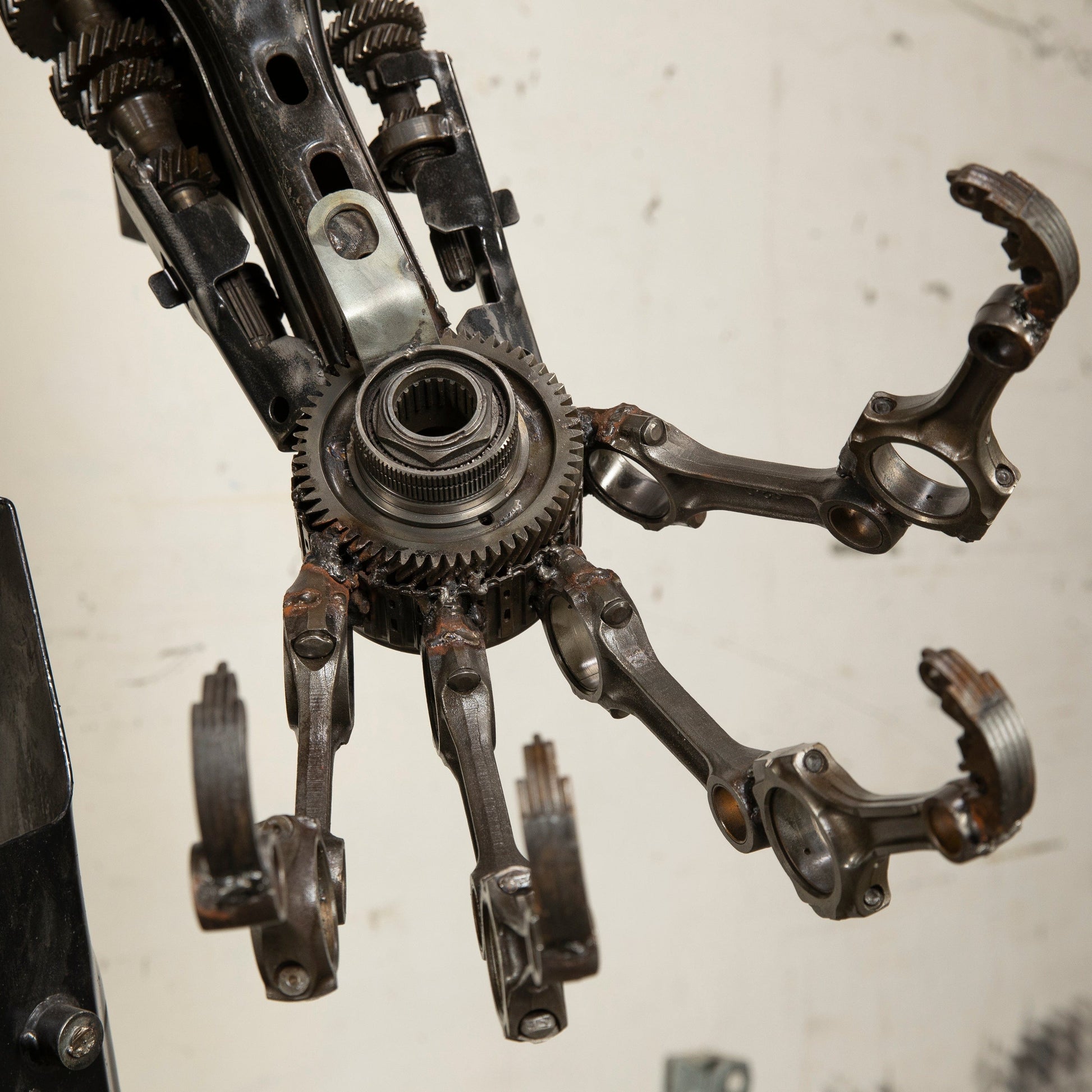Megatron sculpture legs detail