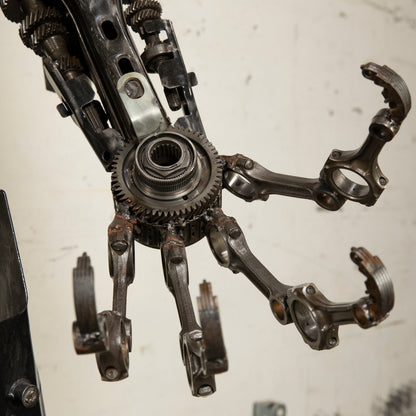Megatron sculpture legs detail