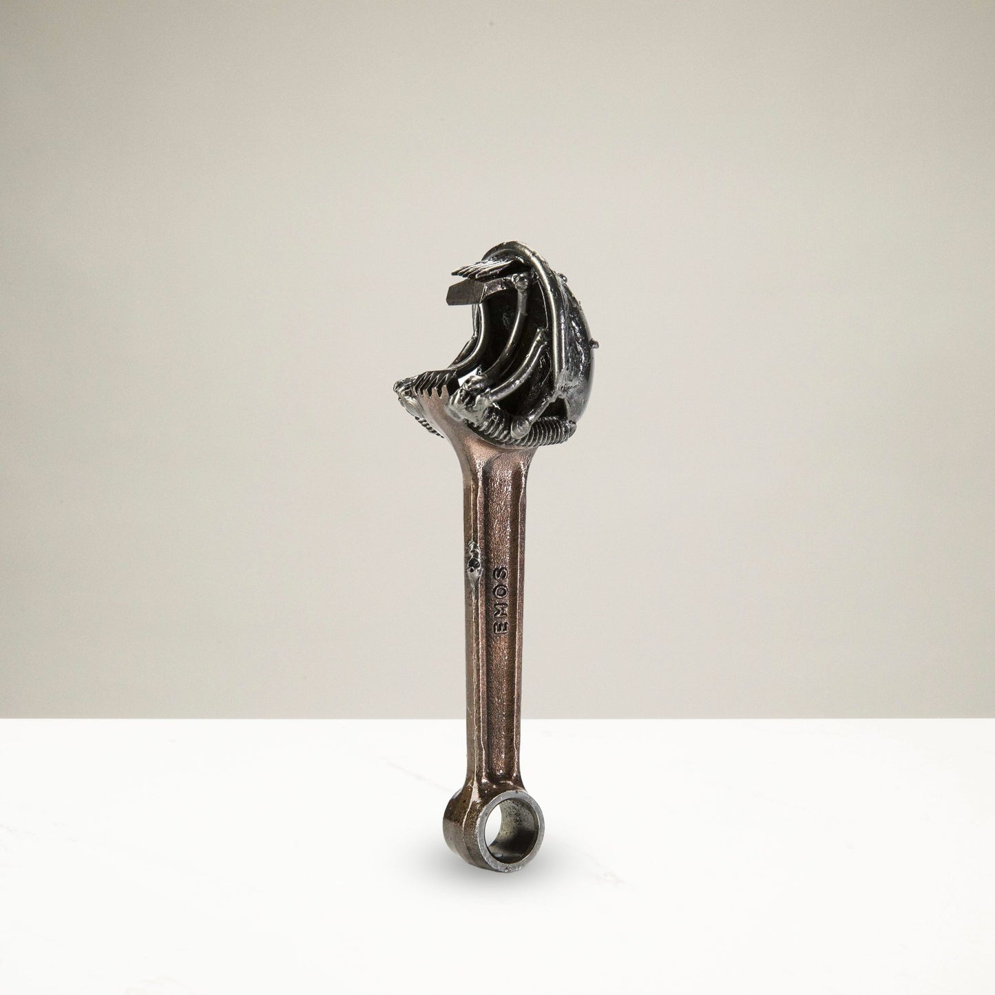 Alien inspired bottle opener recycled metal sculpture — Vault 88