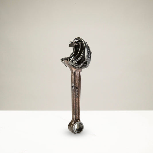Alien inspired bottle opener recycled metal sculpture — Vault 88