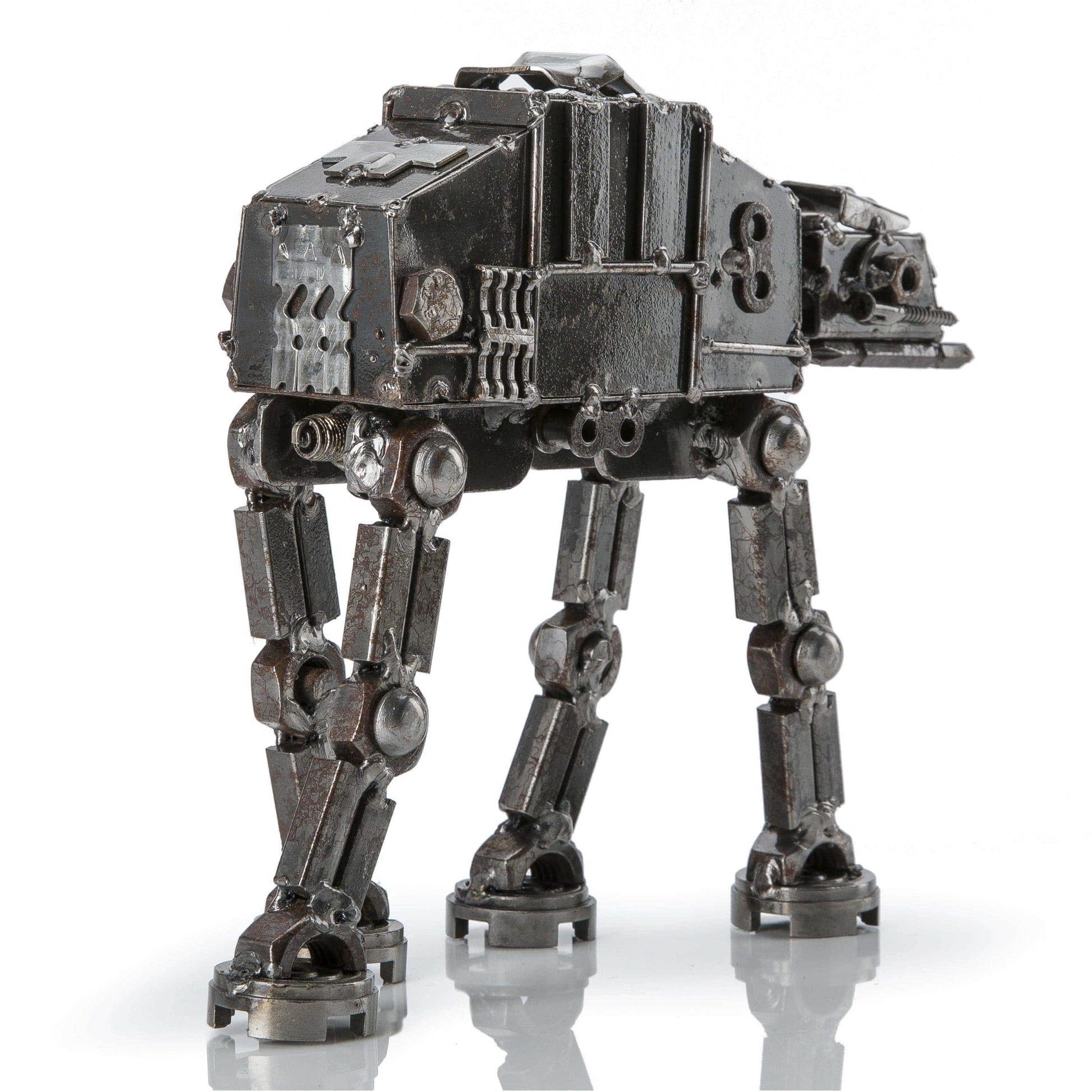 AT-AT metal sculpture detail