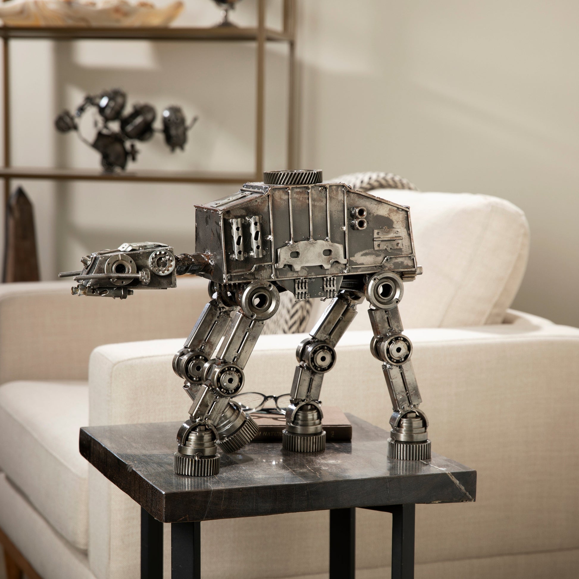 Large AT-AT sculpture side view