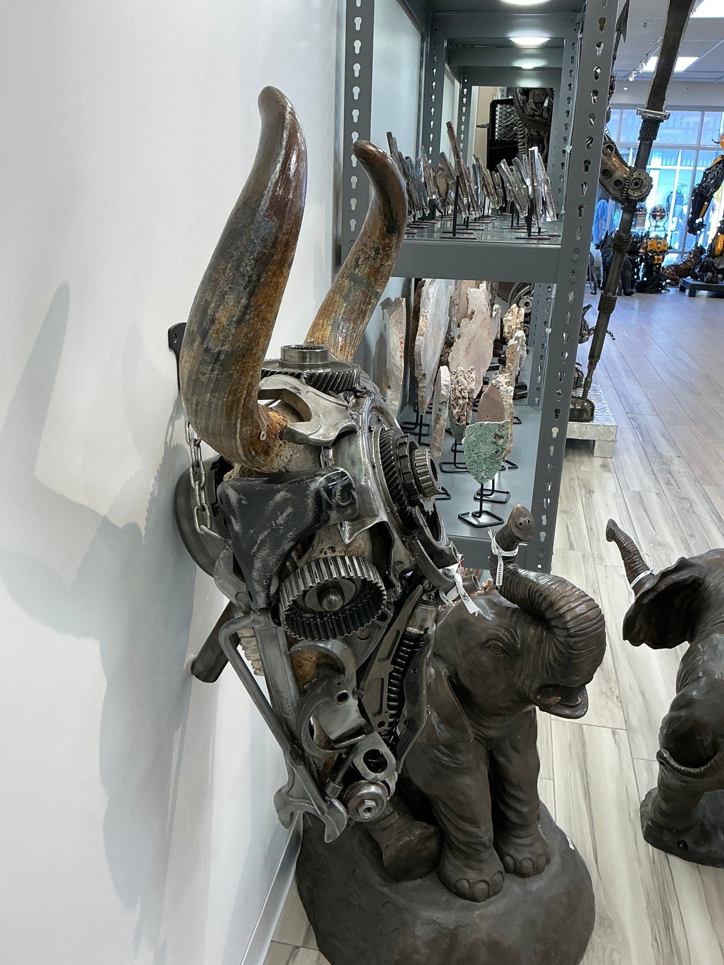 Bull skull S165 detail