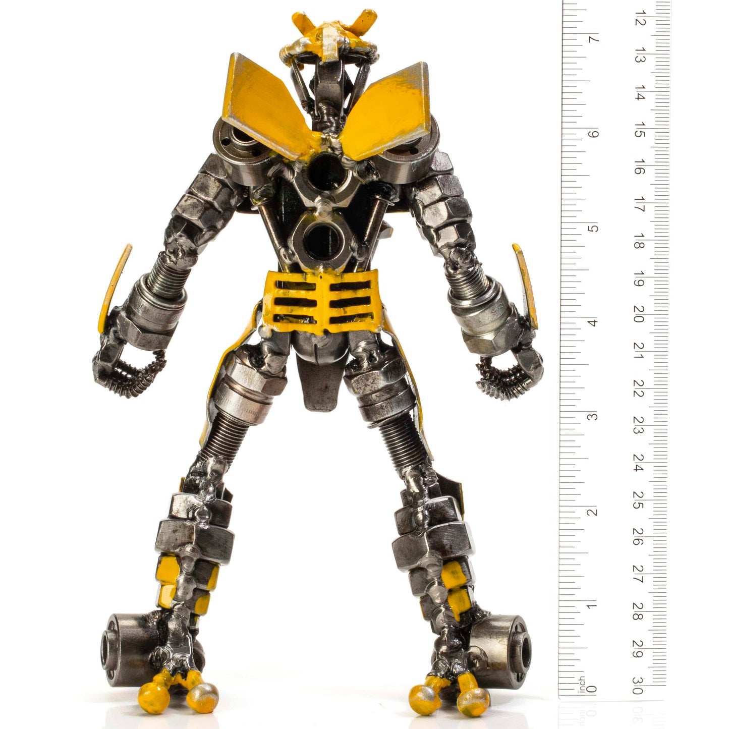 7 inch Bumblebee sculpture display view