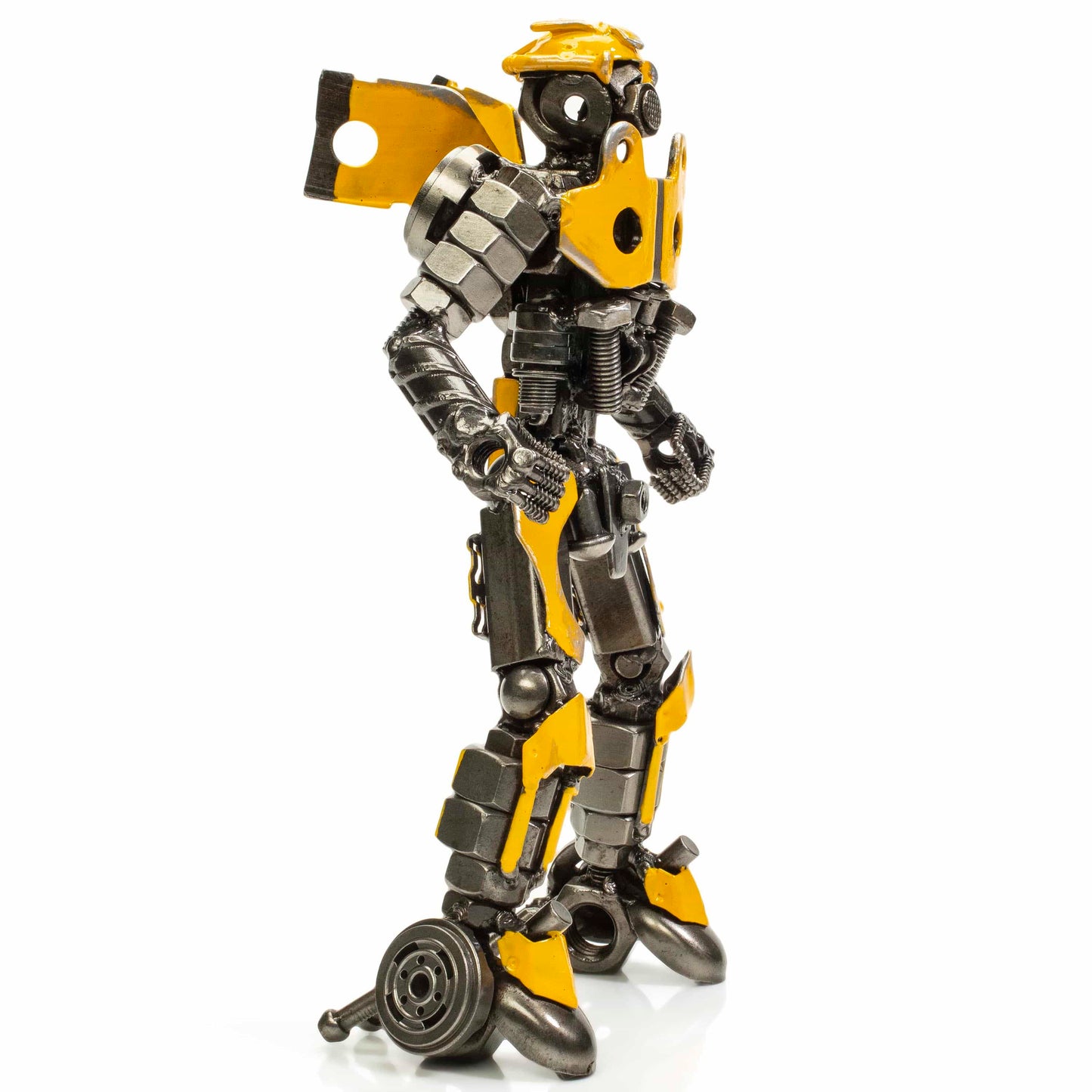 11 inch Bumblebee sculpture angle view